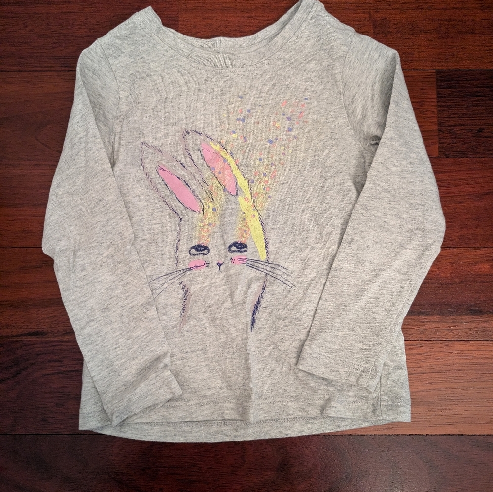 Tea Collection Long sleeve gray t shirt